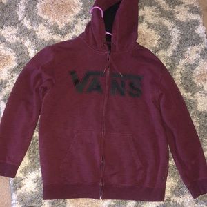 Vans zip up hoodie
